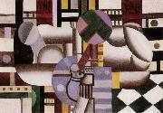Fernard Leger Woman and still life oil painting reproduction